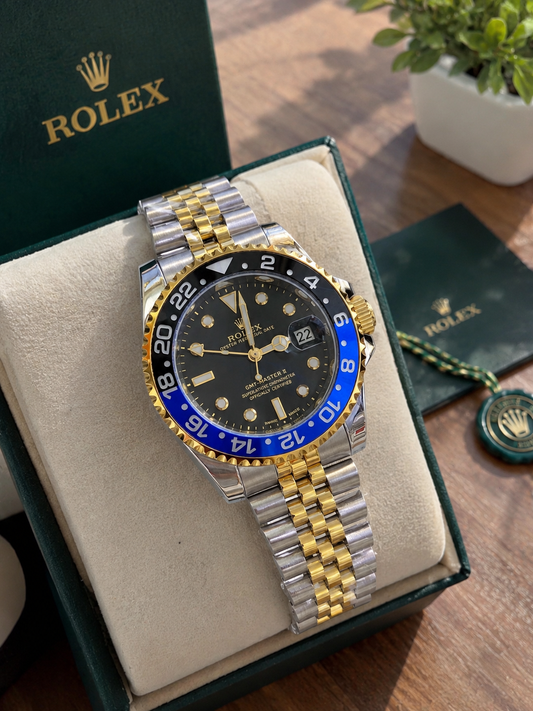 Premium Rolex GMT-Master II Style Replica Watch | 41mm | Ceramic Bezel | Automatic Movement | Two-Tone Jubilee Bracelet
