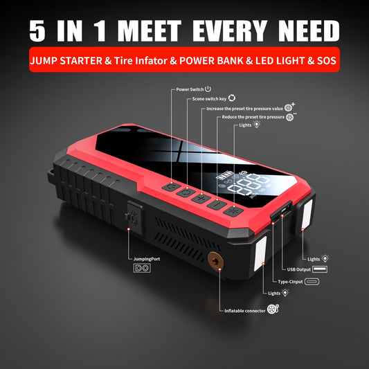 3-in-1 Car Emergency Power Station